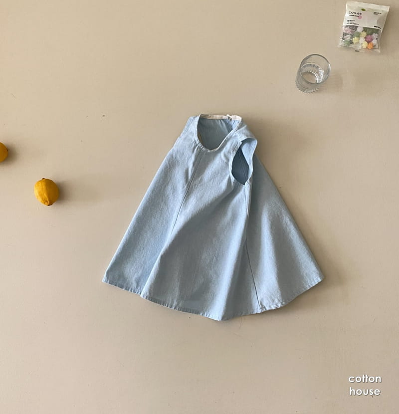 COTTON HOUSE - Korean Children Fashion - #Kfashion4kids - Denim Mini One-piece - 12