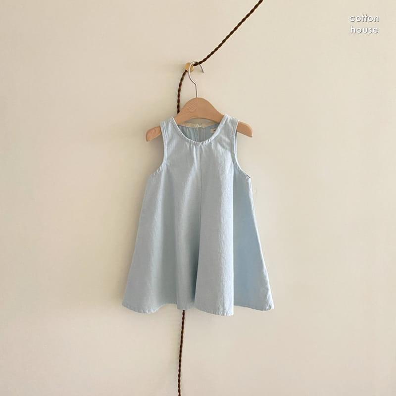 COTTON HOUSE - Korean Children Fashion - #Kfashion4kids - Denim Mini One-piece - 2