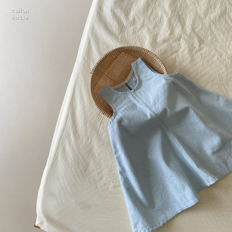 COTTON HOUSE - Korean Children Fashion - #Kfashion4kids - Denim Mini One-piece - 7