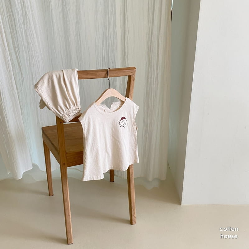 COTTON HOUSE - Korean Children Fashion - #Kfashion4kids - Charlie Top Bottom Set