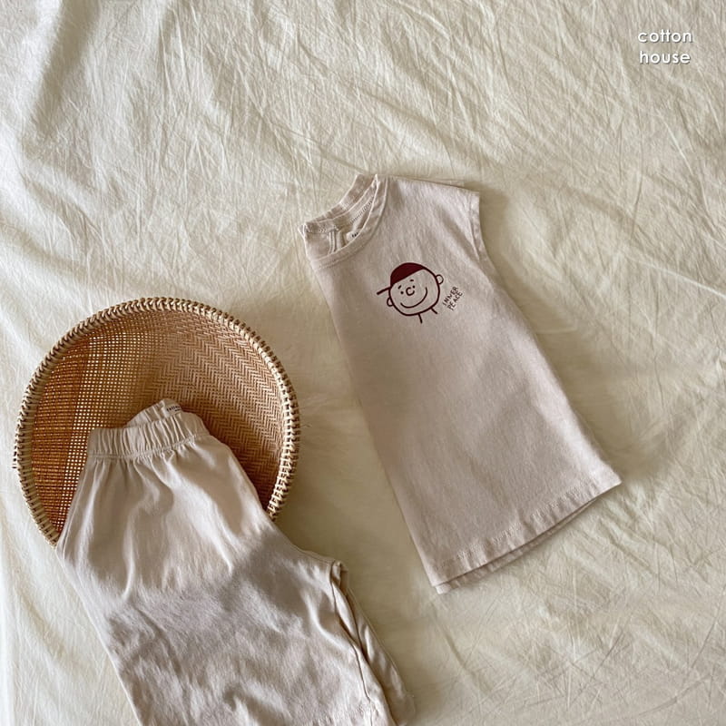 COTTON HOUSE - Korean Children Fashion - #Kfashion4kids - Charlie Top Bottom Set - 4