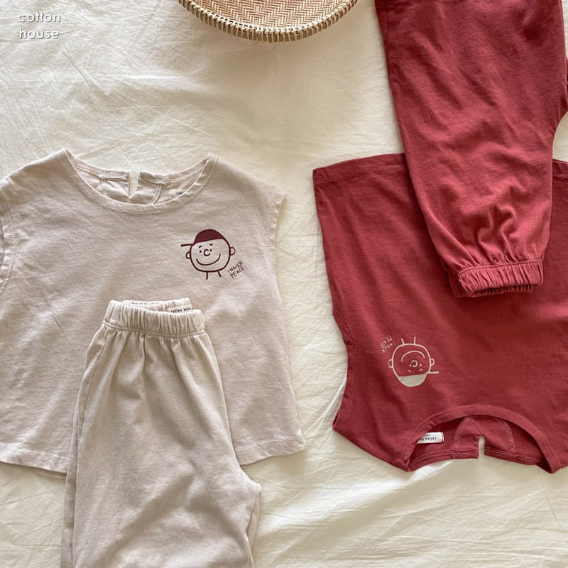 COTTON HOUSE - Korean Children Fashion - #Kfashion4kids - Charlie Top Bottom Set - 6