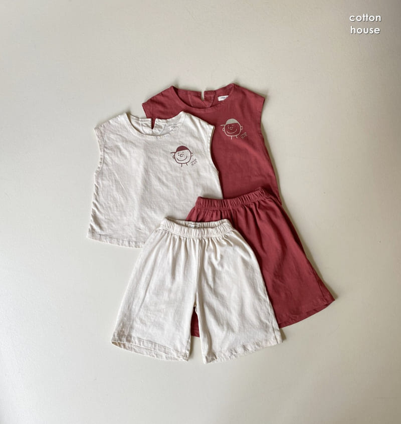 COTTON HOUSE - Korean Children Fashion - #Kfashion4kids - Charlie Top Bottom Set - 7