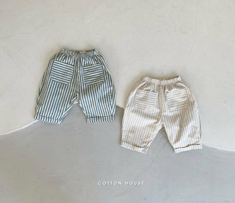 COTTON HOUSE - Korean Children Fashion - #Kfashion4kids - Stripes Jessi Pants - 3