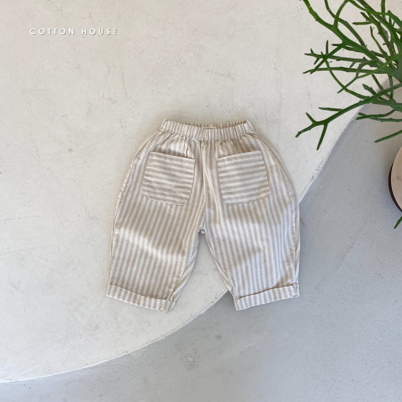 COTTON HOUSE - Korean Children Fashion - #Kfashion4kids - Stripes Jessi Pants - 4
