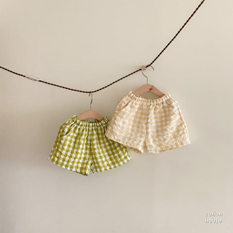 COTTON HOUSE - Korean Children Fashion - #Kfashion4kids - Petti Check Shorts