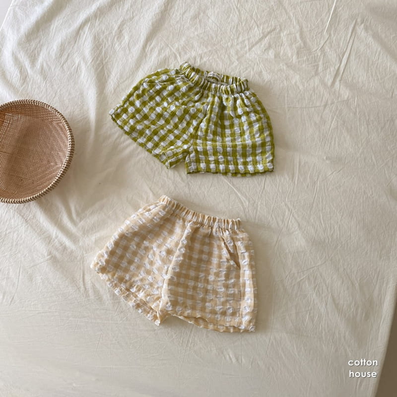 COTTON HOUSE - Korean Children Fashion - #Kfashion4kids - Petti Check Shorts - 10