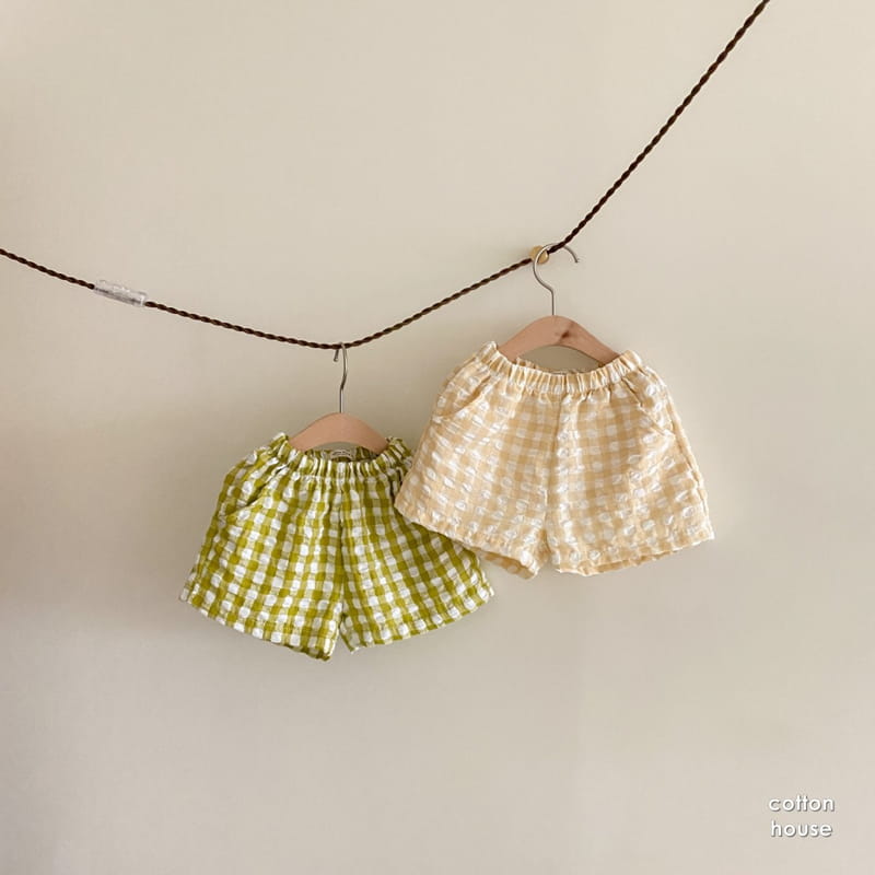 COTTON HOUSE - Korean Children Fashion - #Kfashion4kids - Petti Check Shorts - 2