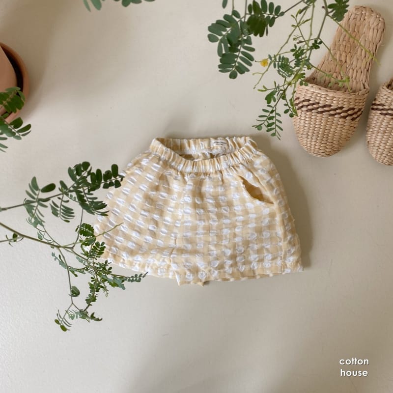 COTTON HOUSE - Korean Children Fashion - #Kfashion4kids - Petti Check Shorts - 6