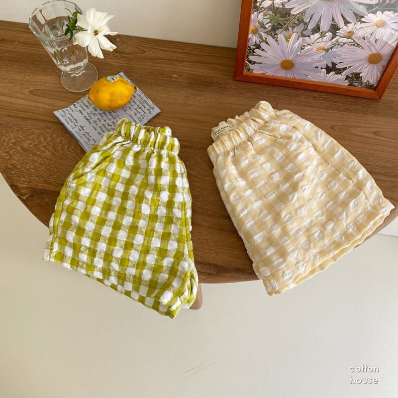 COTTON HOUSE - Korean Children Fashion - #Kfashion4kids - Petti Check Shorts - 7