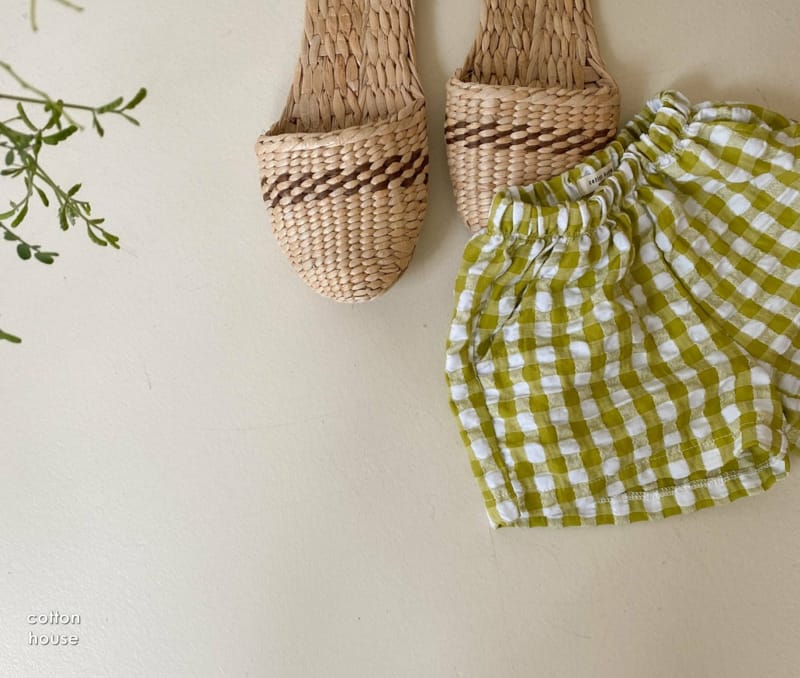COTTON HOUSE - Korean Children Fashion - #Kfashion4kids - Petti Check Shorts - 8