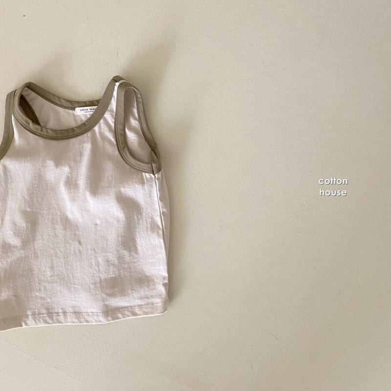 COTTON HOUSE - Korean Children Fashion - #Kfashion4kids - Rappa Color Sleeveless - 12