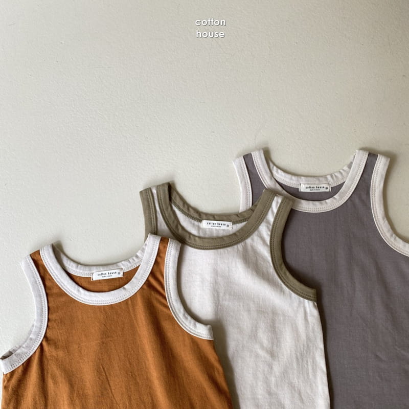 COTTON HOUSE - Korean Children Fashion - #Kfashion4kids - Rappa Color Sleeveless - 3