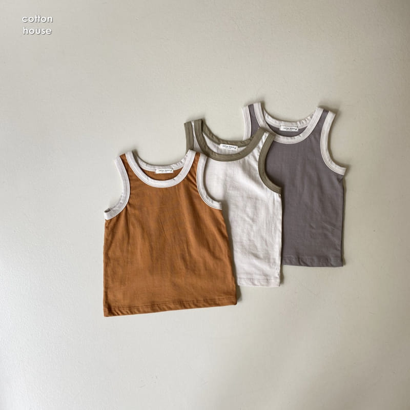 COTTON HOUSE - Korean Children Fashion - #Kfashion4kids - Rappa Color Sleeveless - 4