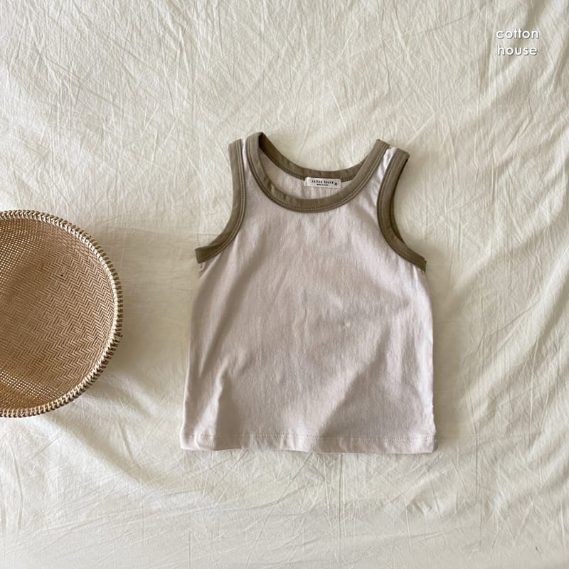 COTTON HOUSE - Korean Children Fashion - #Kfashion4kids - Rappa Color Sleeveless - 7