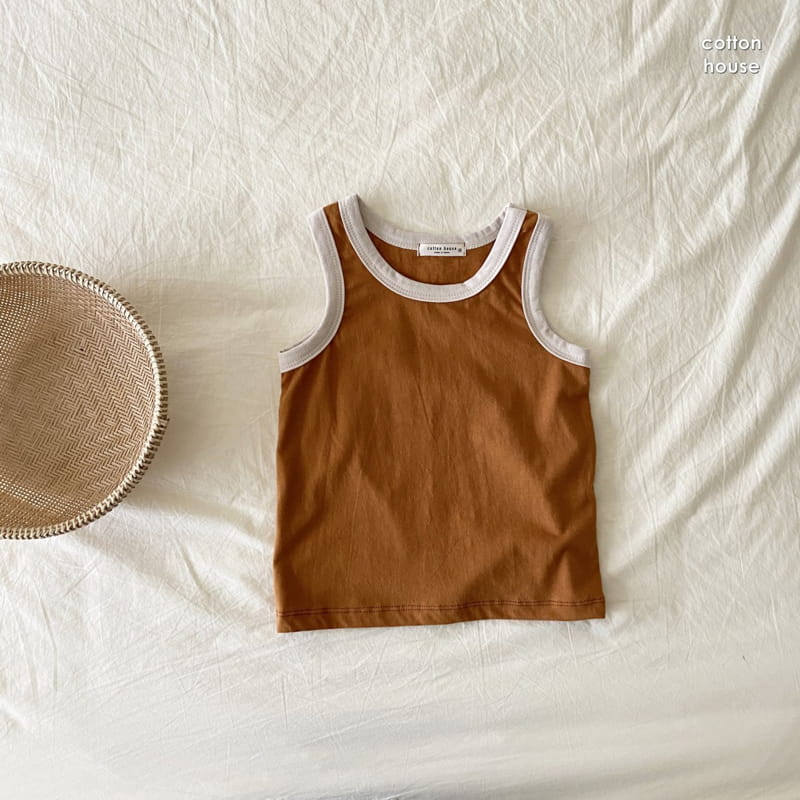 COTTON HOUSE - Korean Children Fashion - #Kfashion4kids - Rappa Color Sleeveless - 8