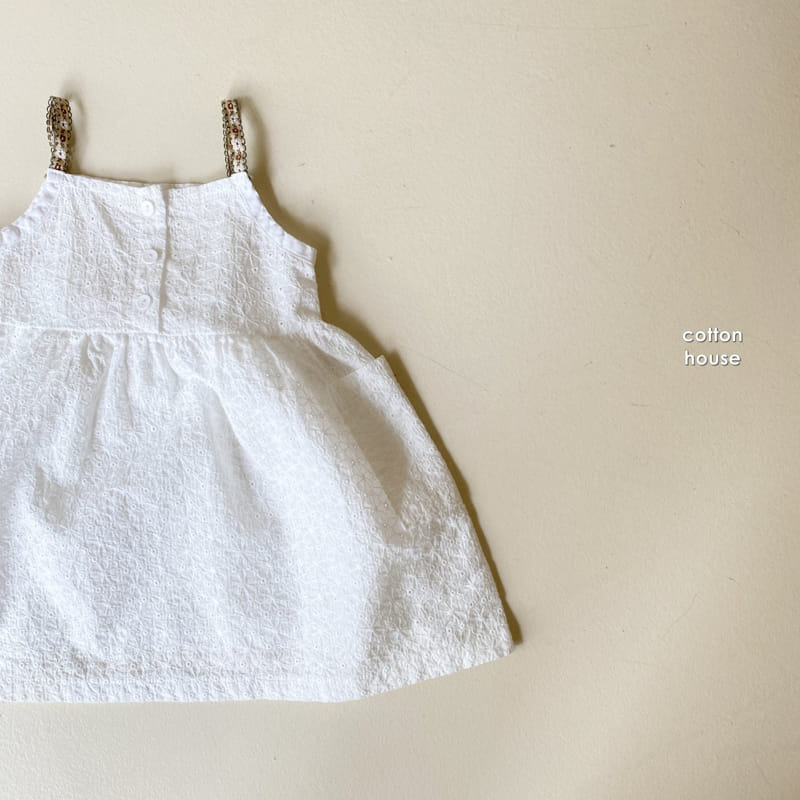 COTTON HOUSE - Korean Children Fashion - #Kfashion4kids - Flower Punching One-piece - 10