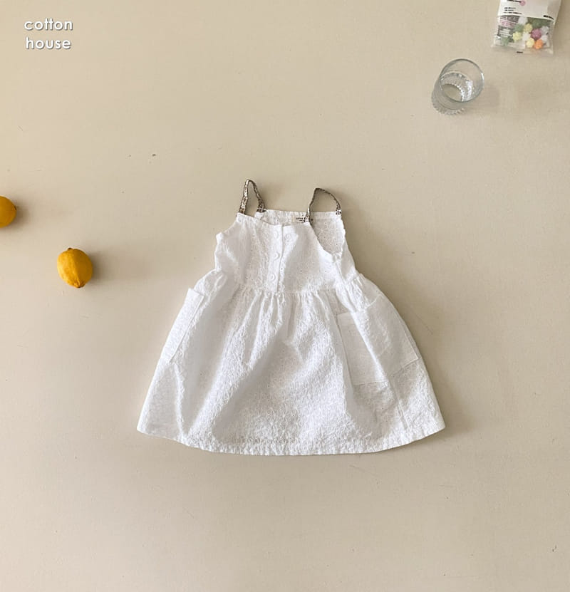 COTTON HOUSE - Korean Children Fashion - #Kfashion4kids - Flower Punching One-piece - 5