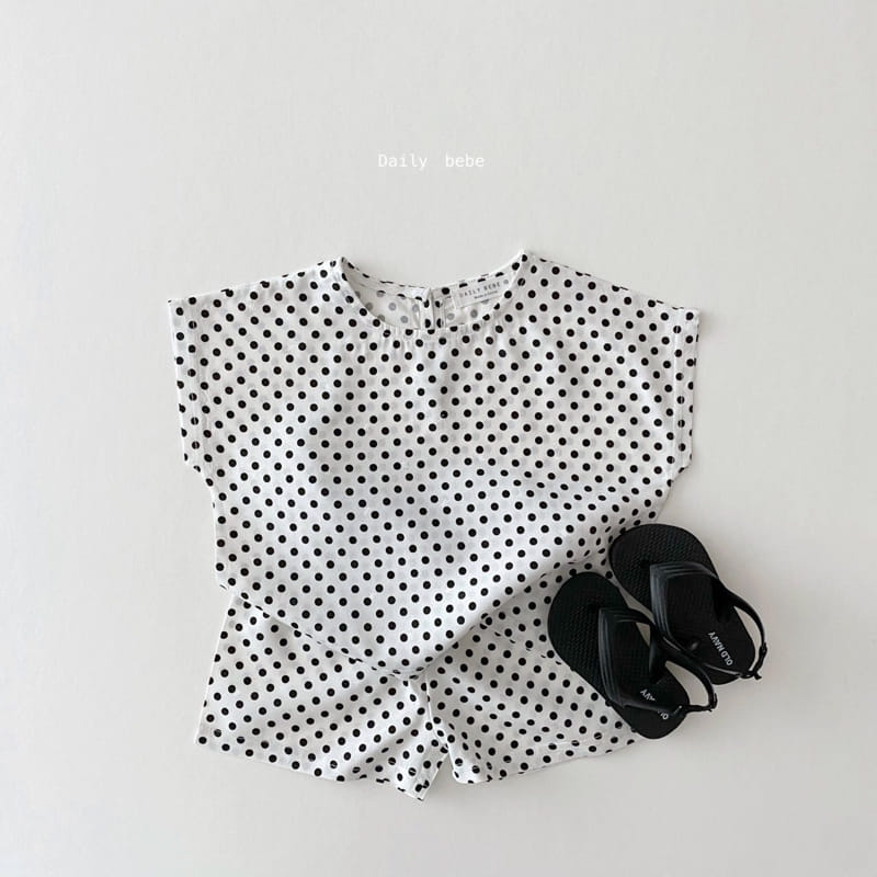 DAILY BEBE - Korean Children Fashion - #Kfashion4kids - Rayon Top Bottom Set - 11