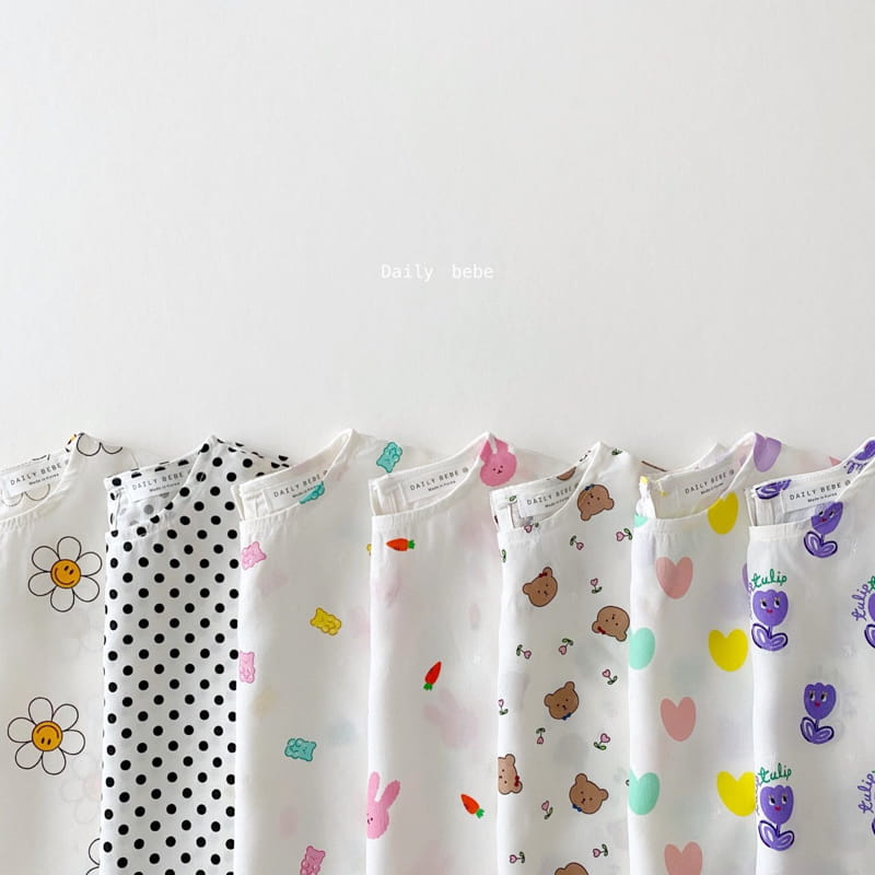 DAILY BEBE - Korean Children Fashion - #Kfashion4kids - Rayon Top Bottom Set - 3