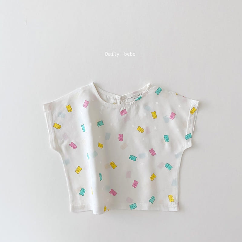 DAILY BEBE - Korean Children Fashion - #Kfashion4kids - Rayon Top Bottom Set - 6