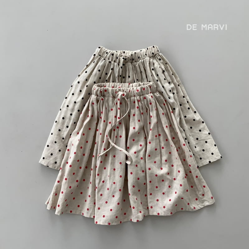 DE MARVI - Korean Children Fashion - #Kfashion4kids - Summer Dot Skirt - 2