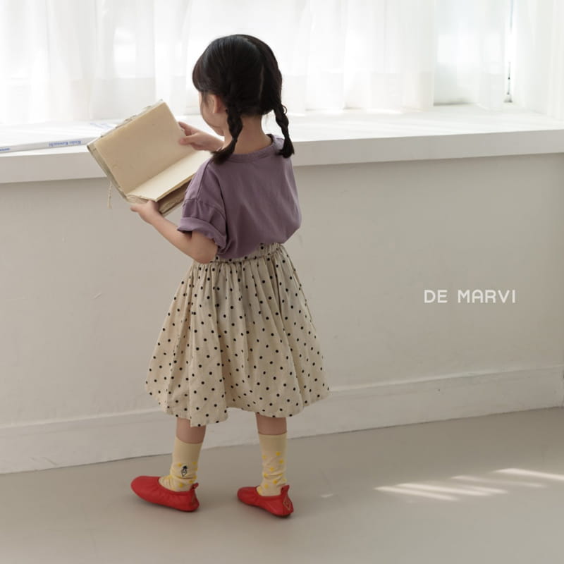 DE MARVI - Korean Children Fashion - #Kfashion4kids - Summer Dot Skirt - 5