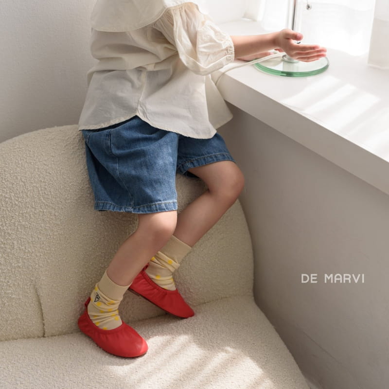 DE MARVI - Korean Children Fashion - #Kfashion4kids - Maro Denim Shorts - 2