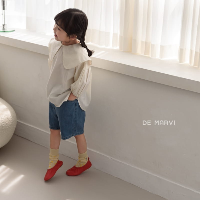 DE MARVI - Korean Children Fashion - #Kfashion4kids - Maro Denim Shorts - 6