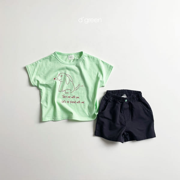 DIGREEN - Korean Children Fashion - #Kfashion4kids - Half Half Top Bottom Set - 9
