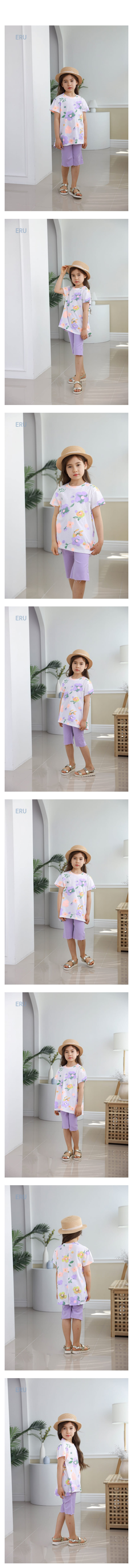 E.RU - Korean Children Fashion - #Kfashion4kids - Flower Long Tee