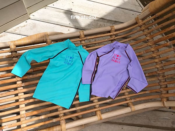 FINE STUDIO - Korean Children Fashion - #Kfashion4kids - Play Rashguard Shorts Set - 5