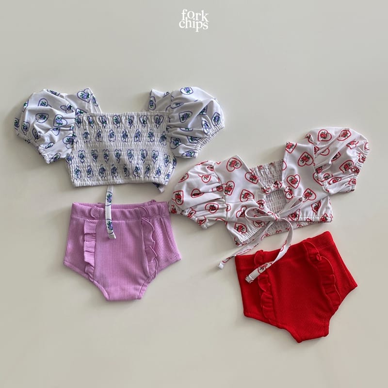 FORK CHIPS - Korean Children Fashion - #Kfashion4kids - Love Mood Swimwear