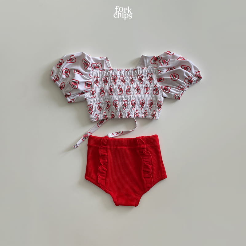 FORK CHIPS - Korean Children Fashion - #Kfashion4kids - Love Mood Swimwear - 4