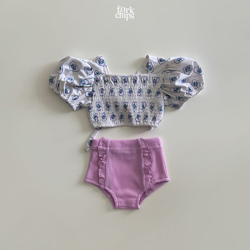 FORK CHIPS - Korean Children Fashion - #Kfashion4kids - Love Mood Swimwear - 6