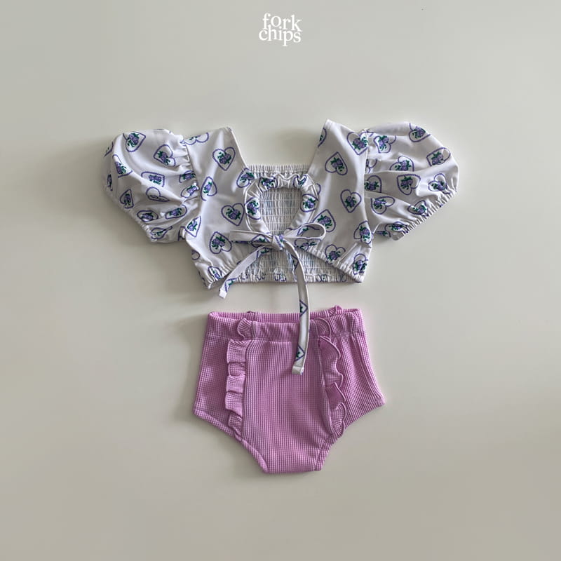FORK CHIPS - Korean Children Fashion - #Kfashion4kids - Love Mood Swimwear - 7