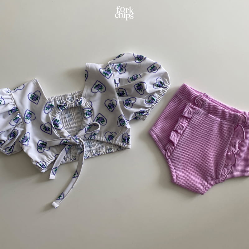 FORK CHIPS - Korean Children Fashion - #Kfashion4kids - Love Mood Swimwear - 9