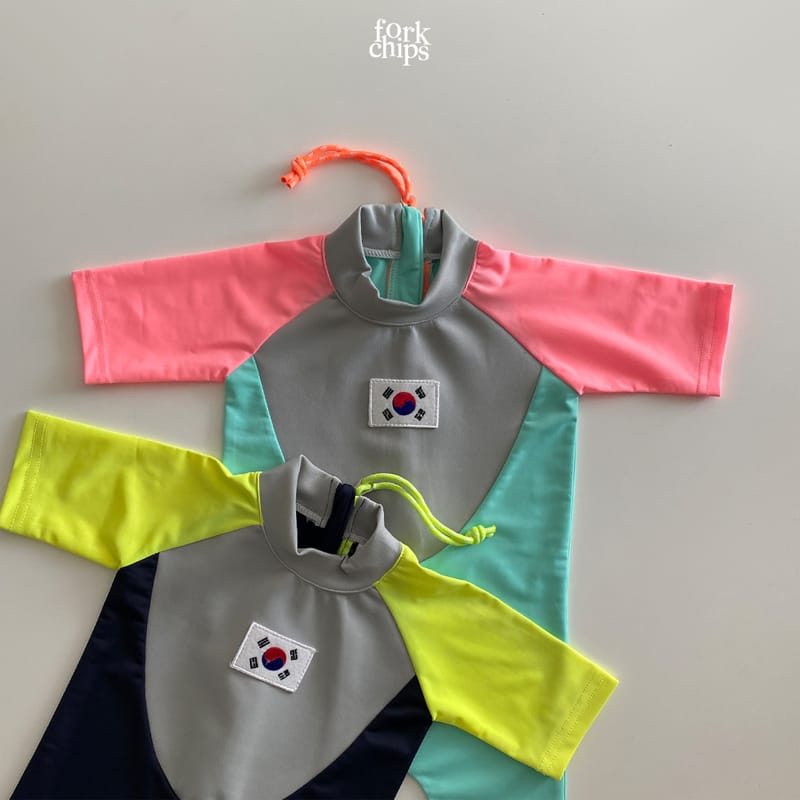 FORK CHIPS - Korean Children Fashion - #Kfashion4kids - Surfing Swim Wear - 3