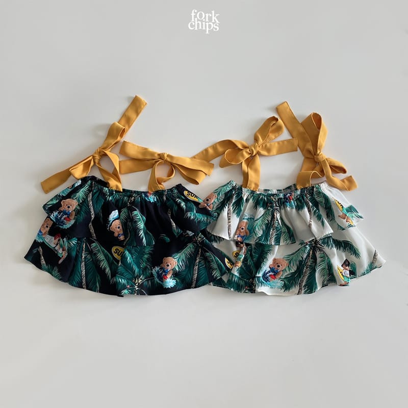 FORK CHIPS - Korean Children Fashion - #Kfashion4kids - Aloha Bear Blouse