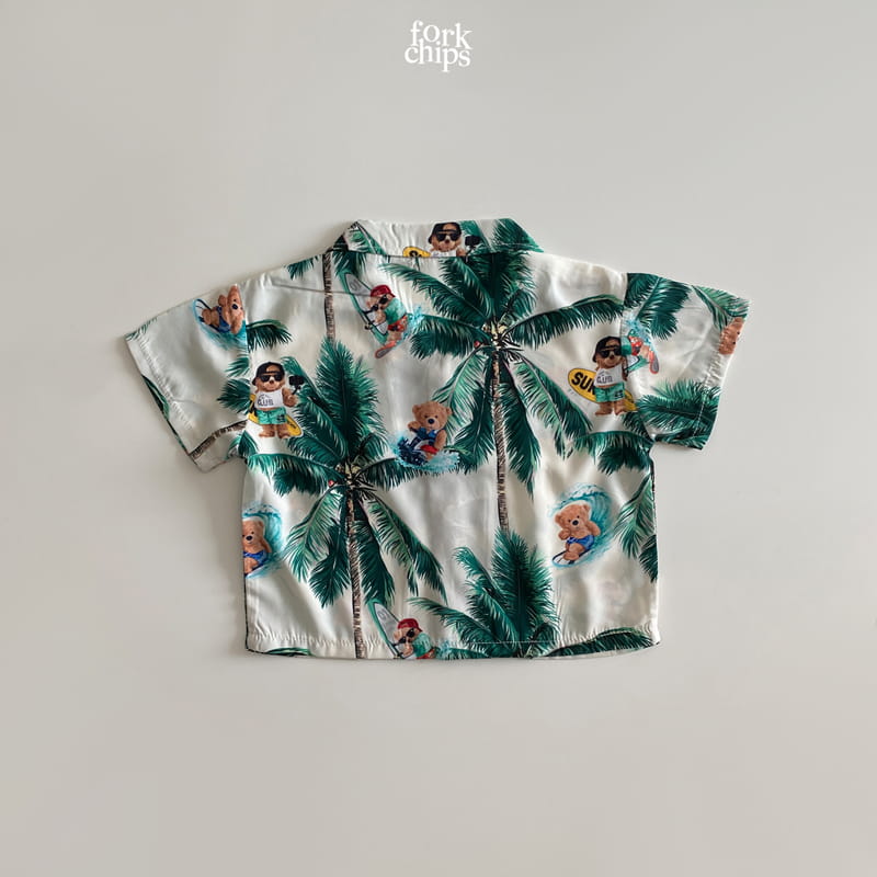 FORK CHIPS - Korean Children Fashion - #Kfashion4kids - Aloha Bear Shirt - 5