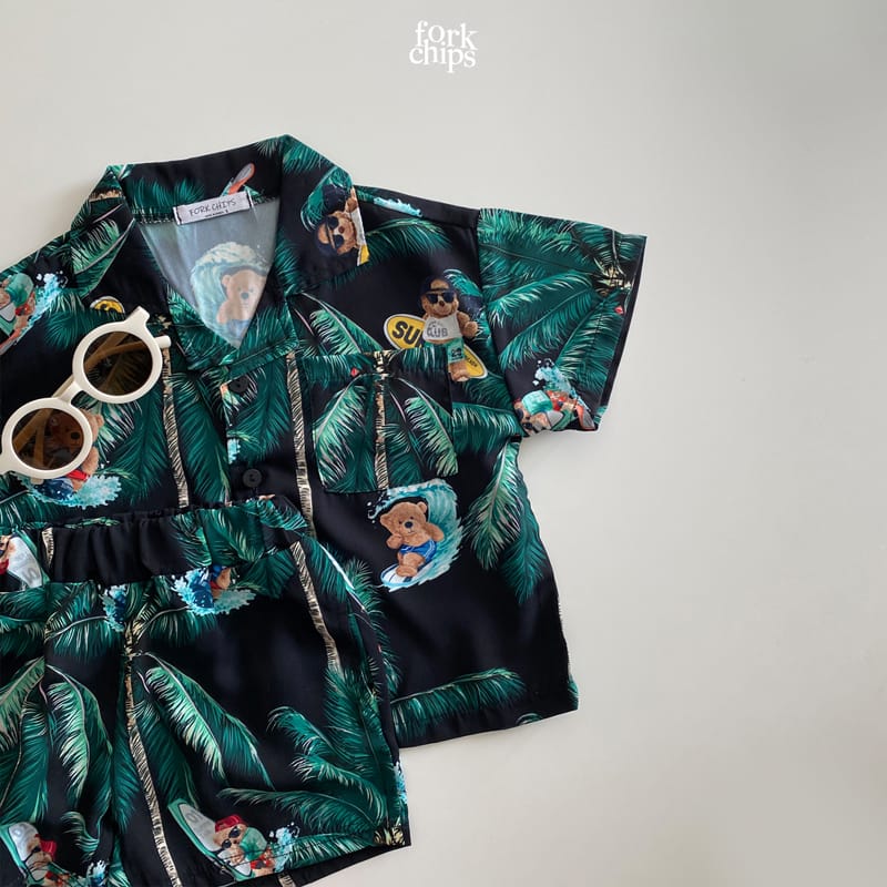 FORK CHIPS - Korean Children Fashion - #Kfashion4kids - Aloha Bear Pants - 10