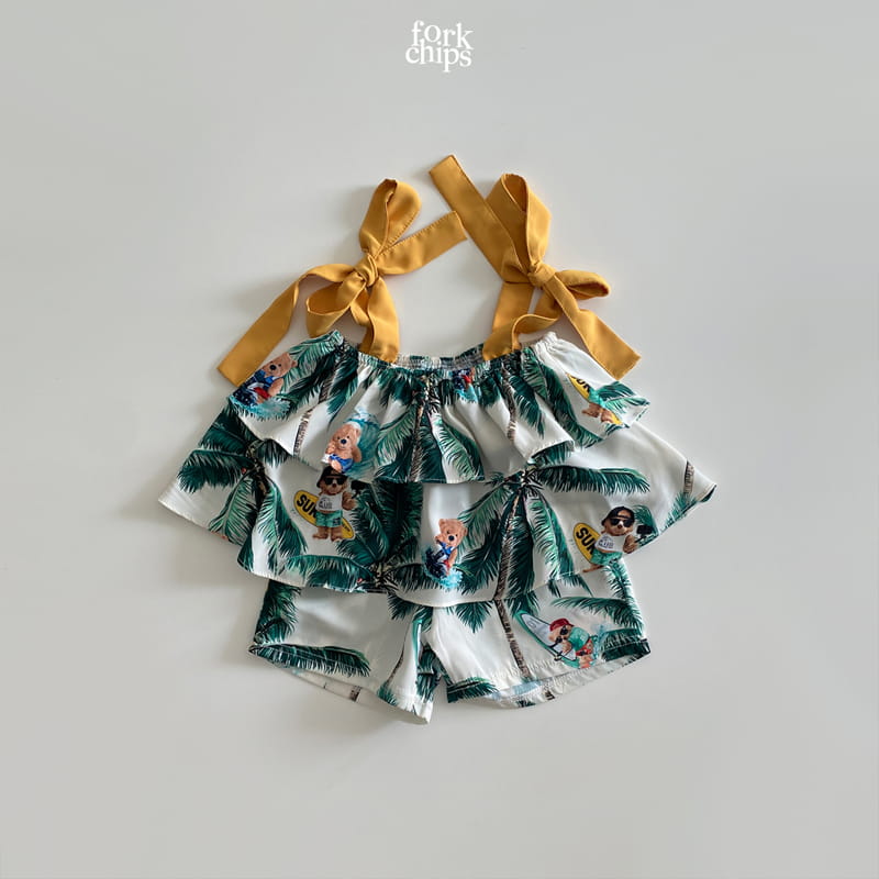 FORK CHIPS - Korean Children Fashion - #Kfashion4kids - Aloha Bear Pants - 12