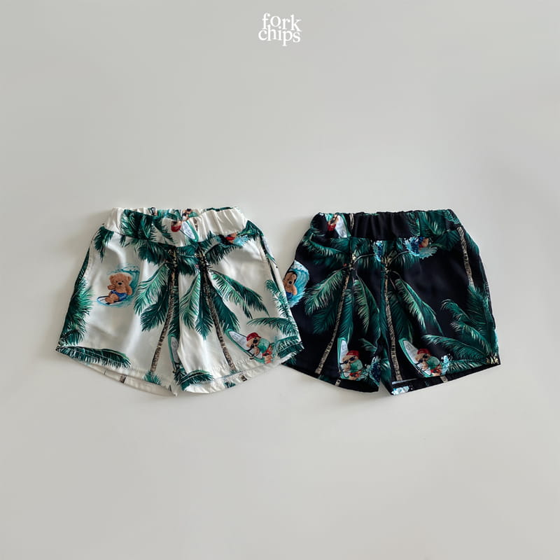 FORK CHIPS - Korean Children Fashion - #Kfashion4kids - Aloha Bear Pants - 2