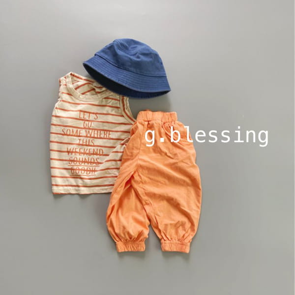 G BLESSING - Korean Children Fashion - #Kfashion4kids - Let's Go Stripes Sleeveless - 7