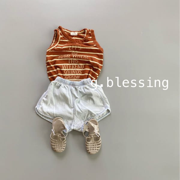 G BLESSING - Korean Children Fashion - #Kfashion4kids - Let's Go Stripes Sleeveless - 8