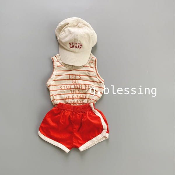 G BLESSING - Korean Children Fashion - #Kfashion4kids - Let's Go Stripes Sleeveless - 9
