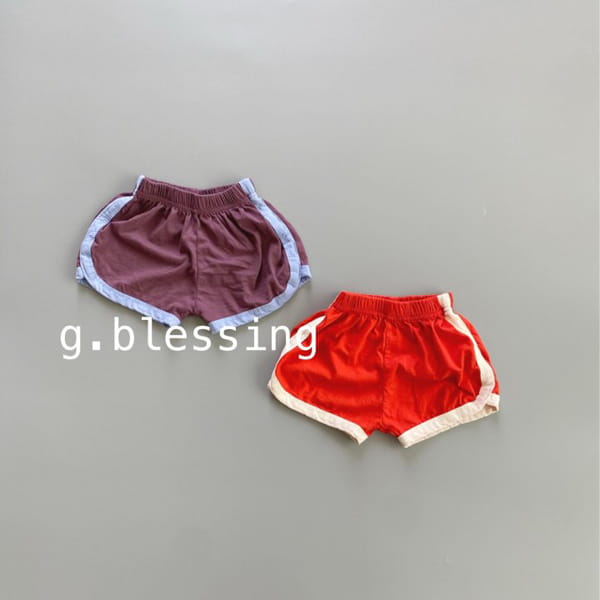 G BLESSING - Korean Children Fashion - #Kfashion4kids - Color Rappa Shorts