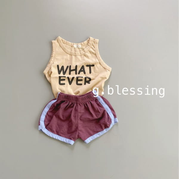G BLESSING - Korean Children Fashion - #Kfashion4kids - Color Rappa Shorts - 6