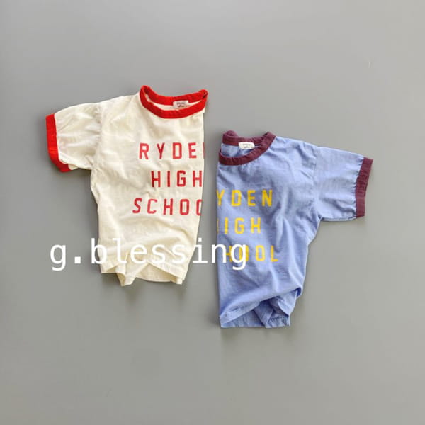 G BLESSING - Korean Children Fashion - #Kfashion4kids - School Color Tee
