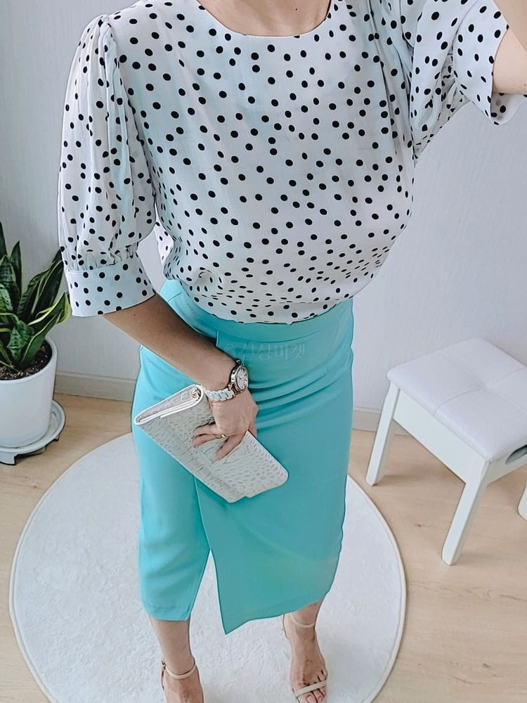 GRATIA - Korean Children Fashion - #Kfashion4kids - Hepban Dot Blouse - 4